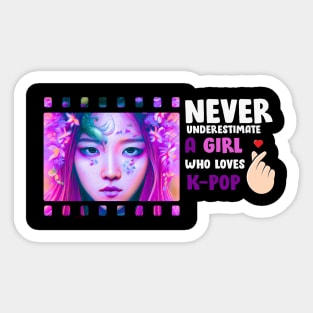 K-pop Fan Art: Just a girl that likes K-pop Sticker